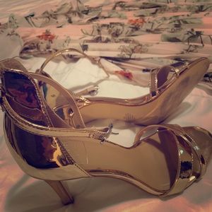 Kaari Blue Marina Sandal Rosegold Women Heels